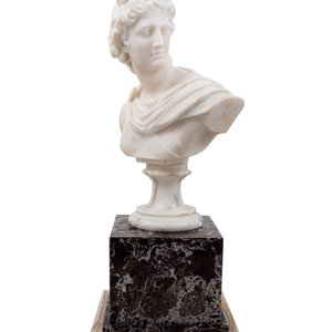 A Continental Marble Bust of Apollo 2ade42
