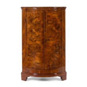 An Italian Burl Walnut Corner Cabinet Mid 19th 2ade54