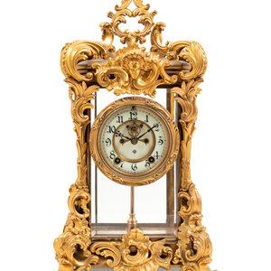 An Ansonia Regal Gilt Metal and