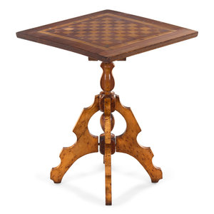 A Victorian Marquetry Game Table Late 2ae03d