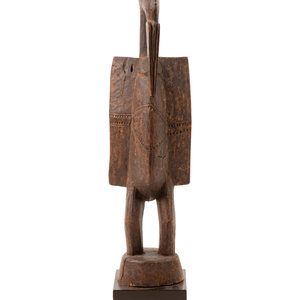 A Senufo Carved Wood Bird Figure Mid 20th 2ae050