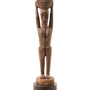 A Senufo Style Carved Wood Figure Mid 20th 2ae054