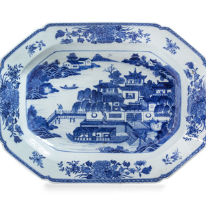 A Canton Export Porcelain Platter Qianlong 2ae070