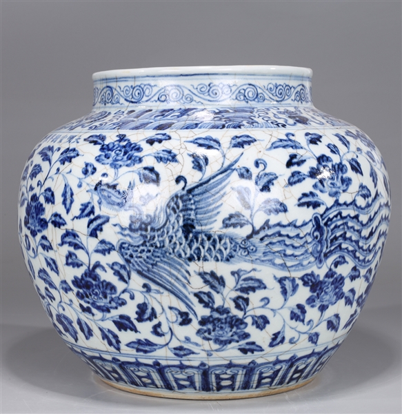 Large Chinese blue and white porcelain