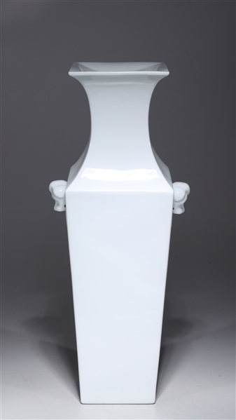 Chinese white glazed faceted vase 2ab9b3