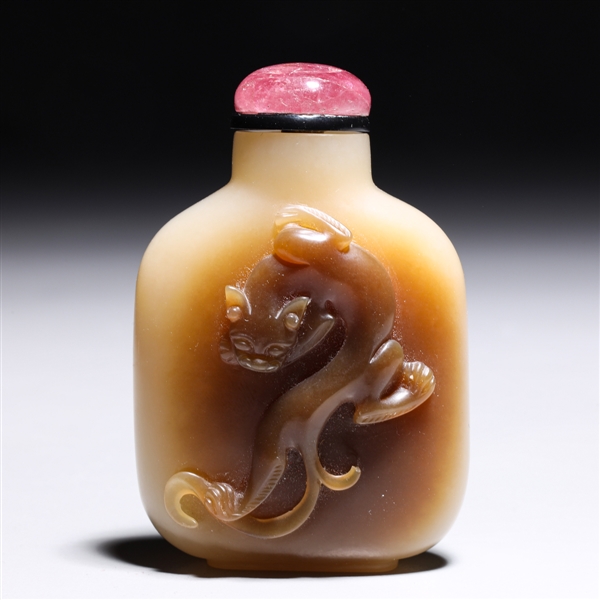 Finely carved Chinese jade snuff 2ab9ff