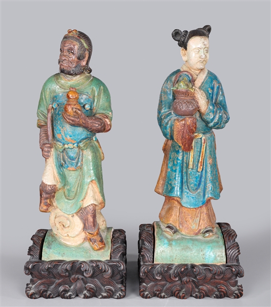 Large pair antique Chinese Ming