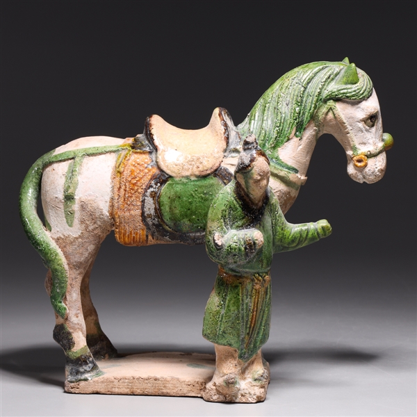 Chinese Ming dynasty partial glazed
