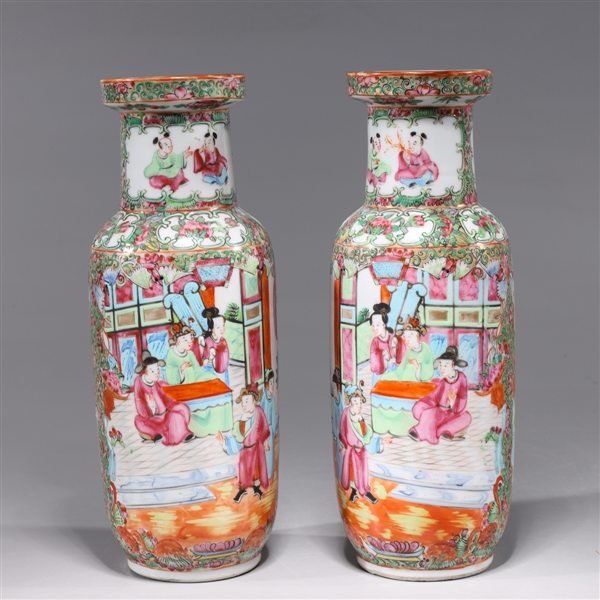 Pair antique Chinese 19th century
