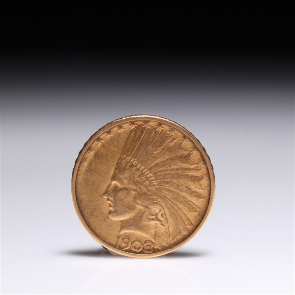1908 U S Indian head gold coin  2abaac