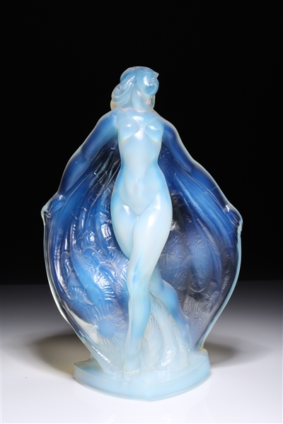 Sabino France glass female figure,