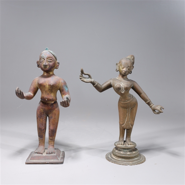 Pair of antique Radha and Krishna
