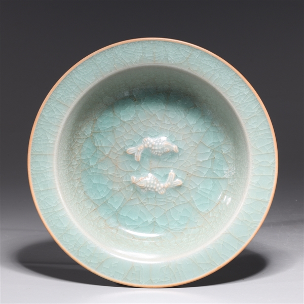 Chinese celadon porcelain ice crackle