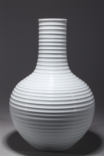 Chinese white glazed bottle vase