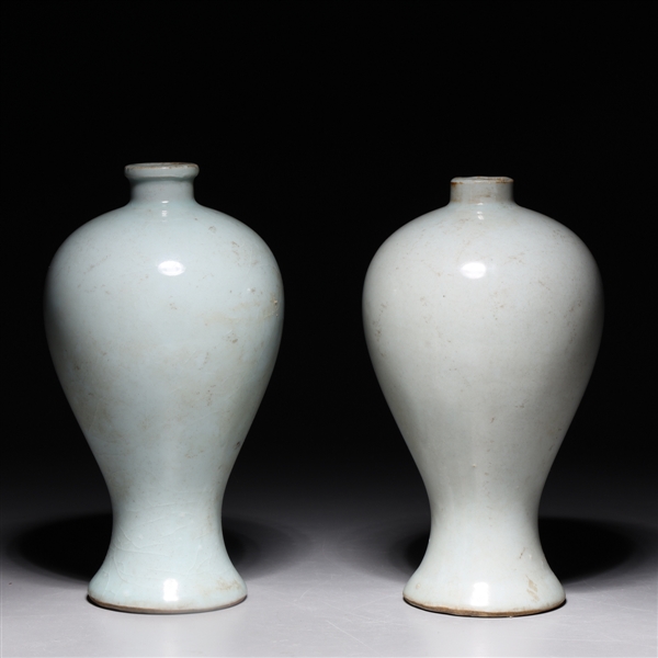 Pair of Chinese pale celadon glazed 2abaf0