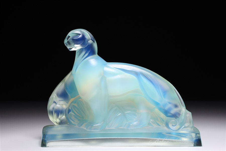 Sabino Paris glass panthers figure  2abb16