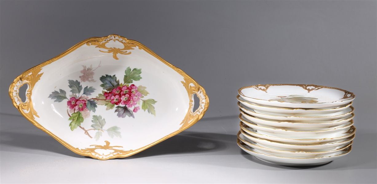 Antique KPM gilt porcelain serving