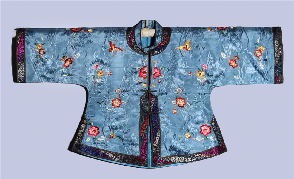 Antique Chinese silk jacket with 2abb24