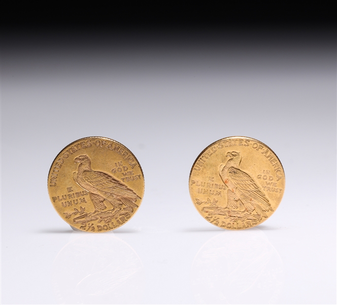 Two antique U.S. Indian head gold