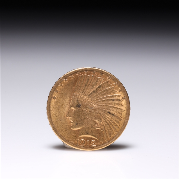 1912 U.S. Indian head gold coin;