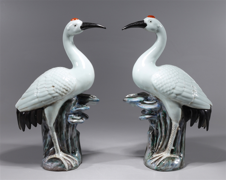 Pair of Chinese porcelain crane 2abc4b