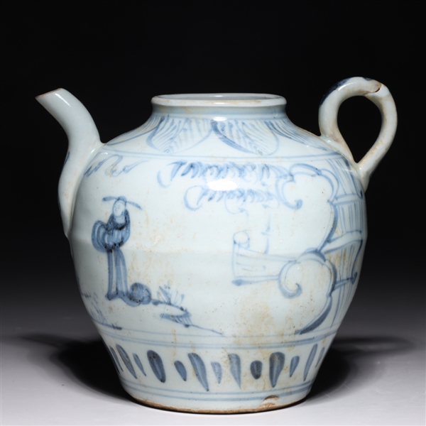 Chinese Ming style blue and white porcelain