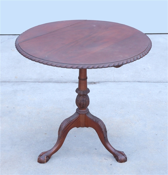 Vintage American flip top mahogany table