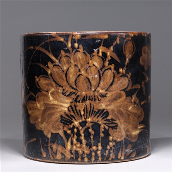 Chinese black glazed ceramic brush 2abdf8
