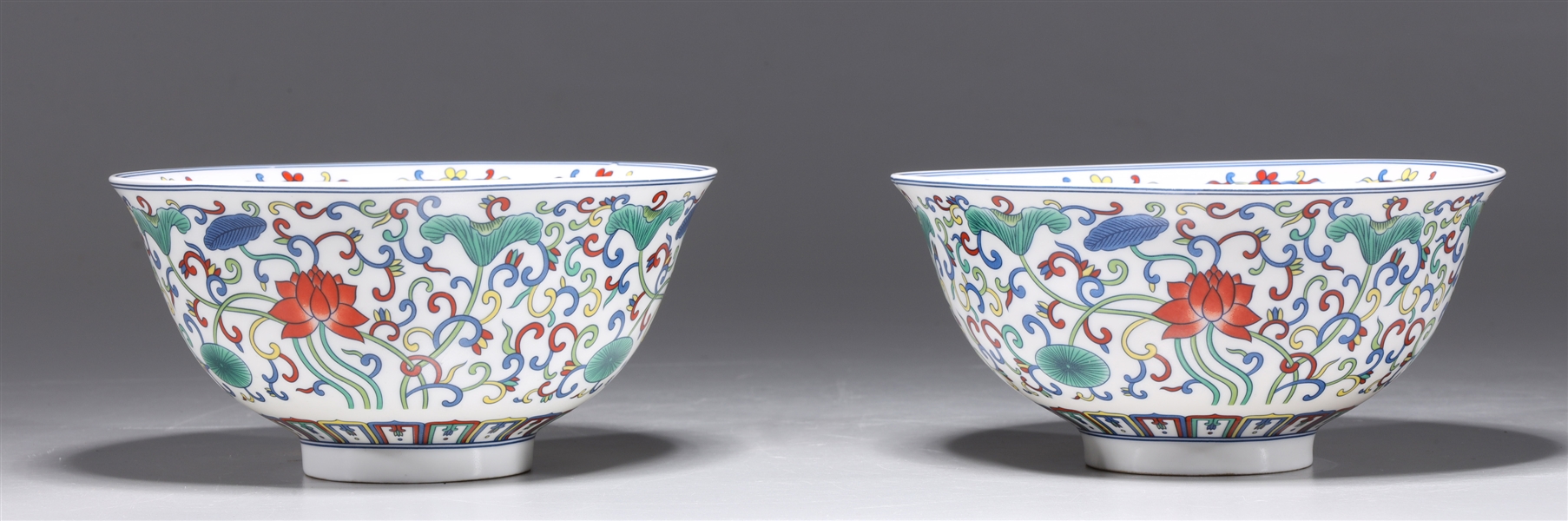 Two Chinese doucai porcelain bowls 2abe19