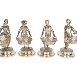 Set of Four Victorian Silver Figural 2abea9