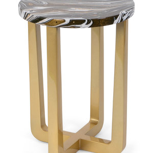 A Contemporary Lacquered Lamp Table