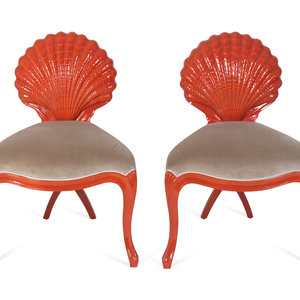 A Pair of Christoper Guy Red Lacquer