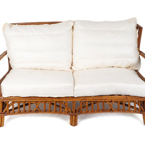 A Contemporary Rattan Settee
Height
