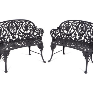 A Pair of Victorian Style Cast-Iron