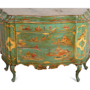 A Venetian Rococo Style Polychromed