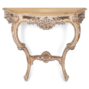 A Louis XV Style Carved and Painted