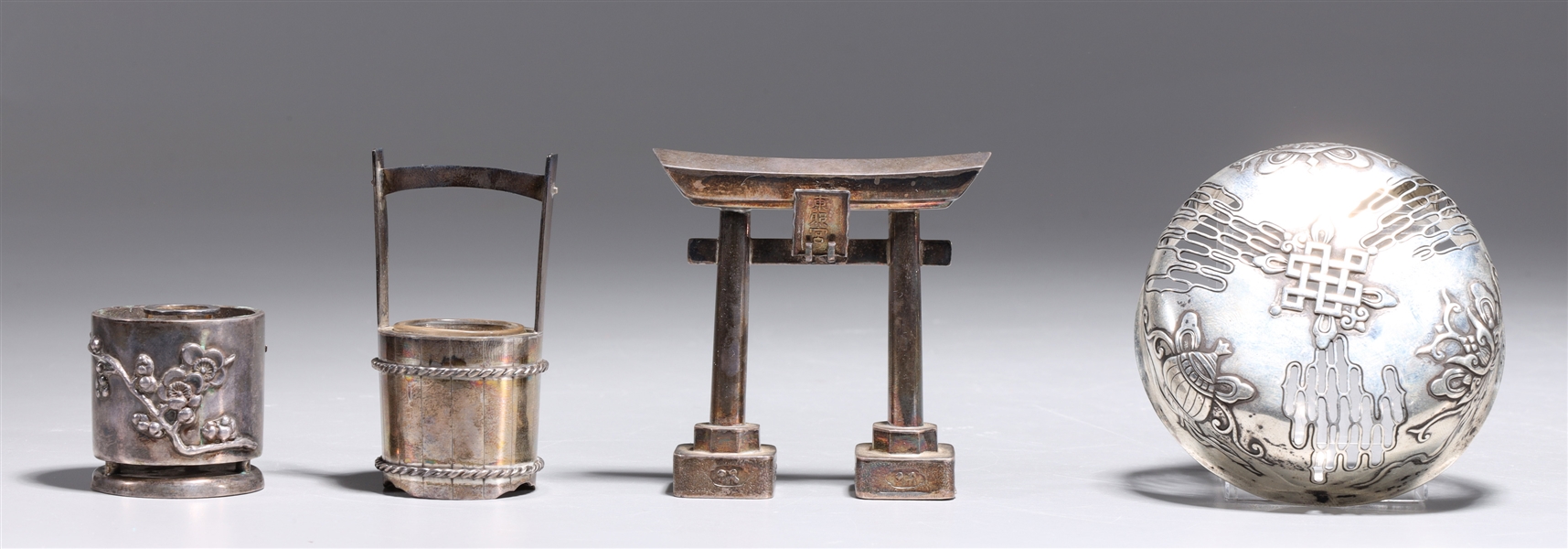 Group of four antique Japanese