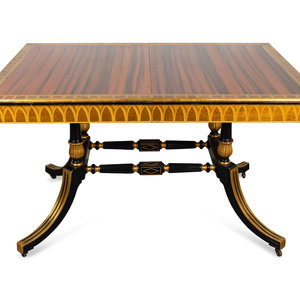 A Regency Style Macassar, Parcel-Gilt