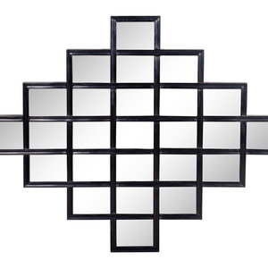 A Contemporary Black Framed Mirror 2abf56