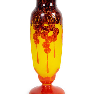 A Le Verre Francais Cameo Glass Vase
IN