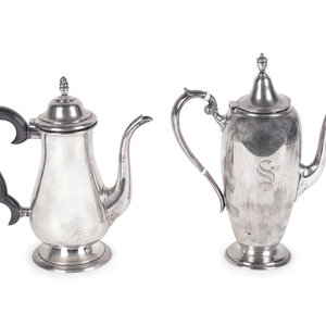 Two American Silver Coffee Pots 20TH 2abfa4