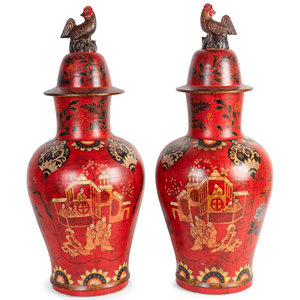 A Pair of Chinese Polychromed Ceramic 2abfcf