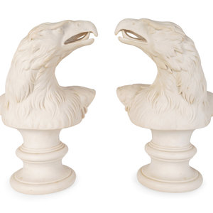 A Pair of Molded Composition Eagle 2abfeb