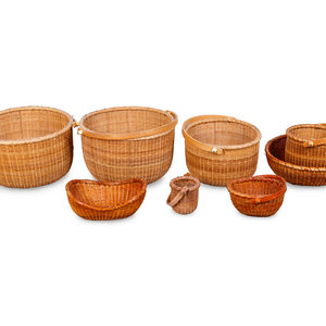 Eight Nantucket Baskets and a Small 2ac00d