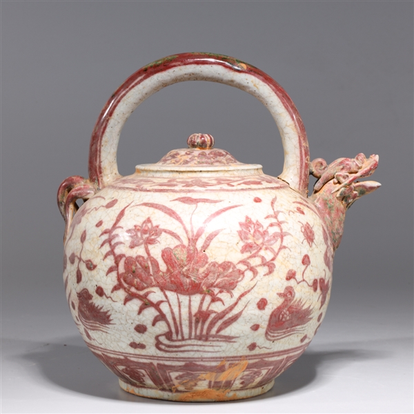 Chinese Ming style red and white
