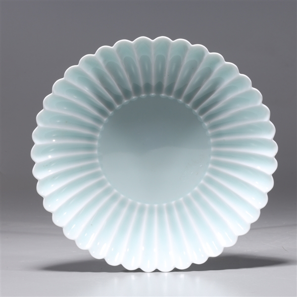 Chinese celadon glazed dish with