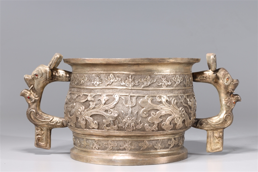 Elaborate Chinese metal censer 2ac041