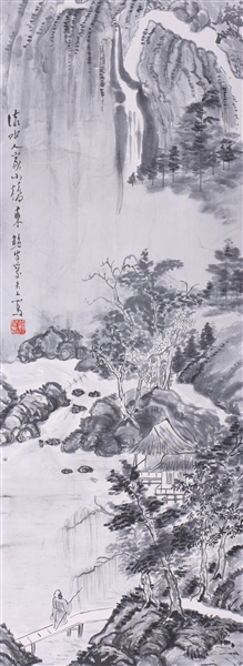 Chinese ink on paper painting of 2ac058