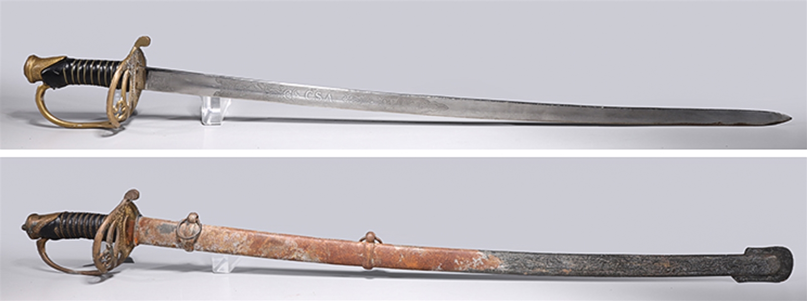 Two Confederate State Army swords  2ac082