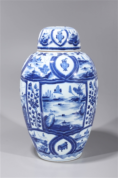 Large Chinese blue and white Kangxi style 2ac09c